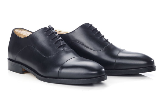 Richelieu homme Noir semelle cuir avec patin - GRAKLEY