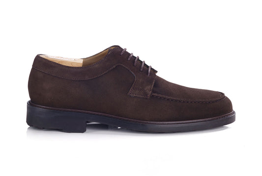 Derbies homme - Velours Brun Semelle gomme - HUDSON II GOMME COUNTRY