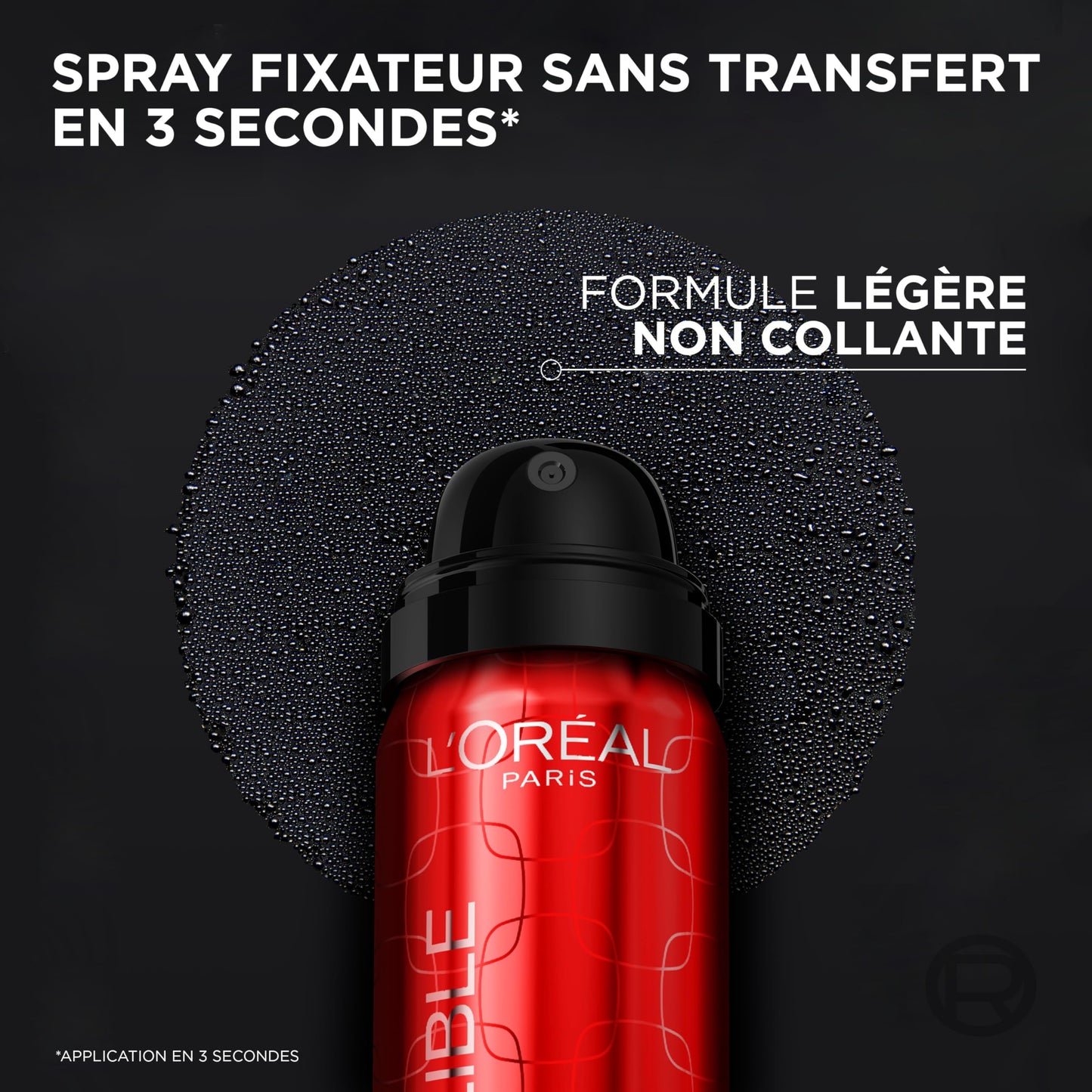 L’Oréal Paris Infaillible Spray Fixateur de Maquillage – Fini Sans Transfert en 3 sec, 75 ml