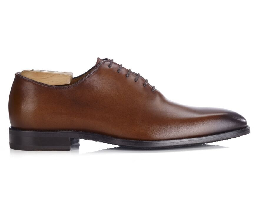 Richelieu homme Cognac Patiné - STANFORD GOMME