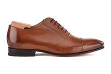 Richelieu homme Châtaigne Patiné semelle cuir - RINGWOOD