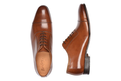 Richelieu homme Châtaigne Patiné semelle cuir - RINGWOOD