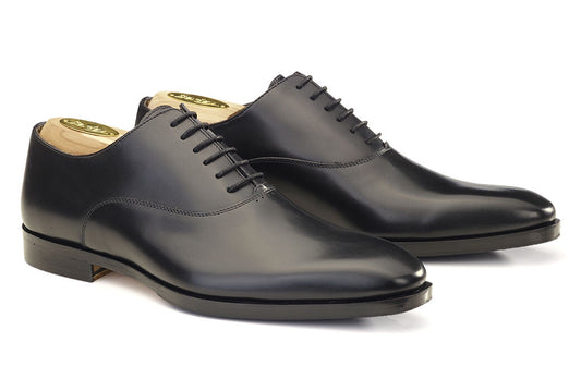 Richelieu homme Noir semelle cuir avec patin - TREMEZZO PATIN