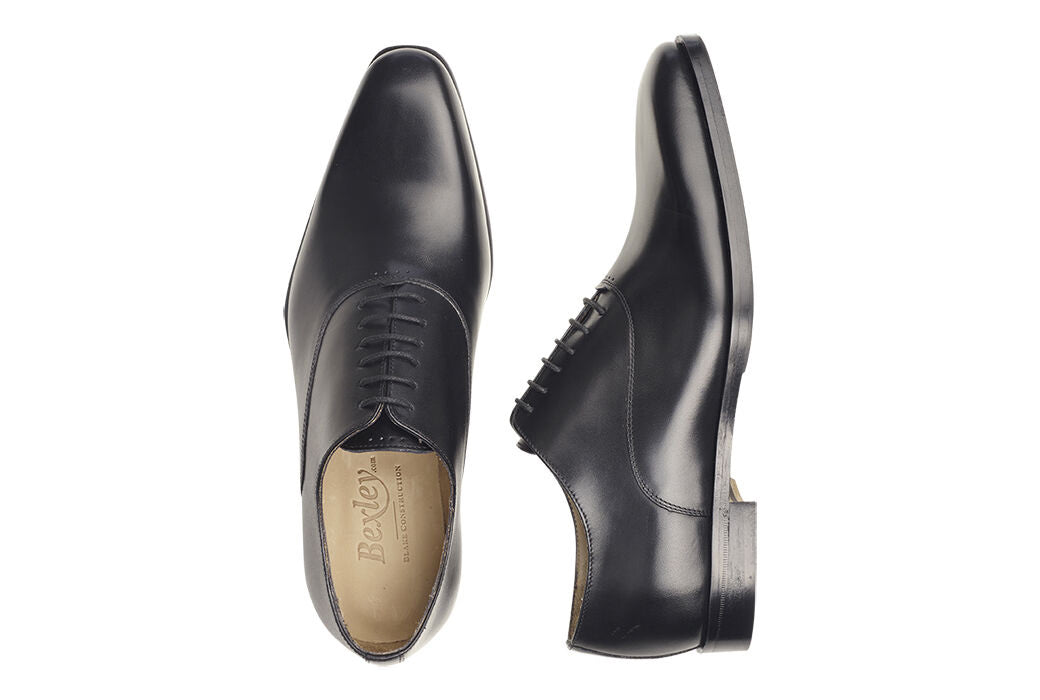 Richelieu homme Noir semelle cuir avec patin - TREMEZZO PATIN