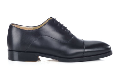 Richelieu homme Noir semelle cuir avec patin - GRAKLEY