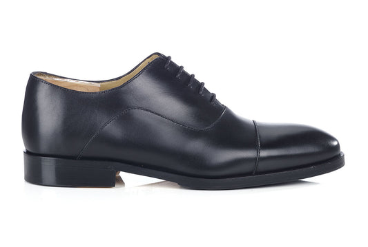 Richelieu homme Noir semelle cuir avec patin - GRAKLEY
