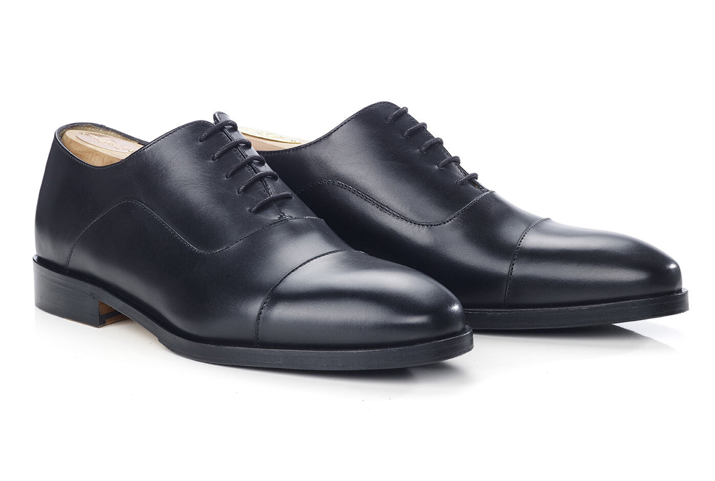 Richelieu homme Noir semelle cuir avec patin - GRAKLEY