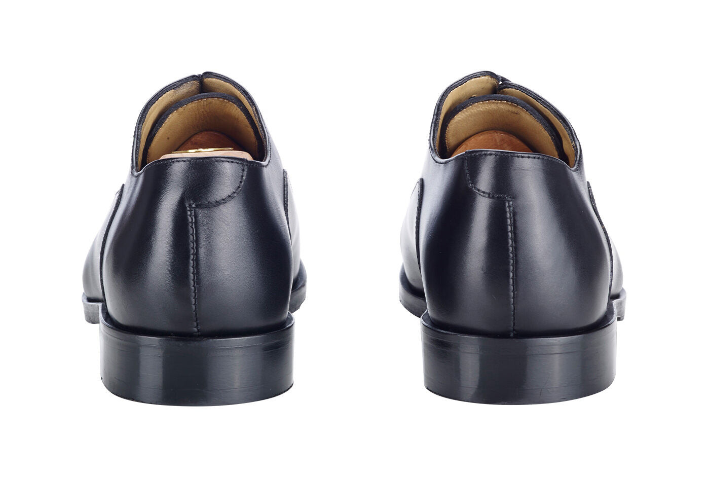 Richelieu homme Noir semelle cuir avec patin - GRAKLEY