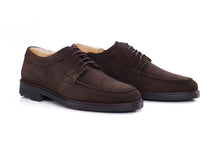 Derbies homme - Velours Brun Semelle gomme - HUDSON II GOMME COUNTRY
