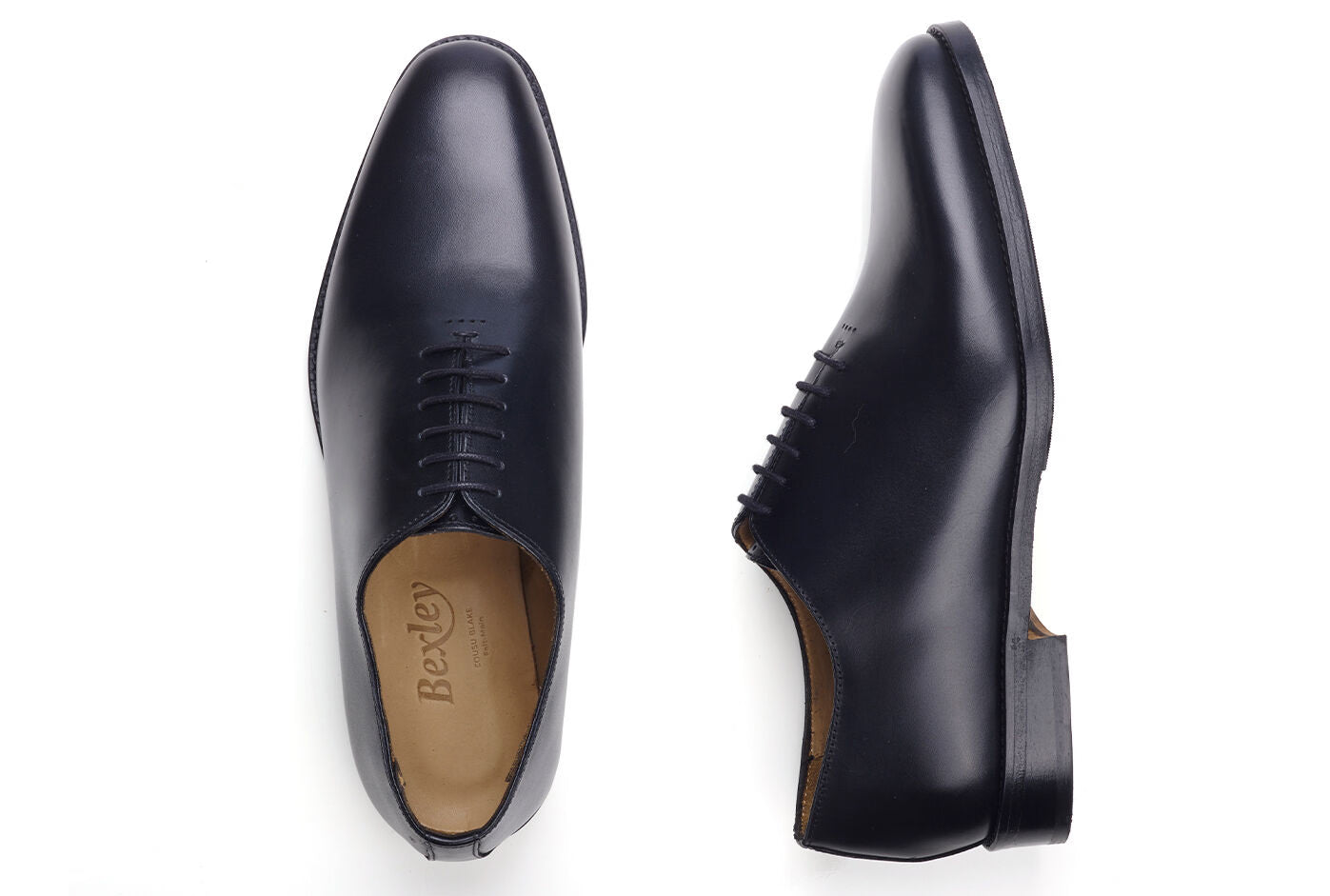 Richelieu homme Noir - semelle cuir avec patin - CARNEGIE PATIN