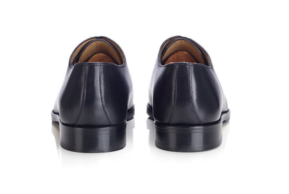 Richelieu homme Noir - semelle cuir avec patin - CARNEGIE PATIN