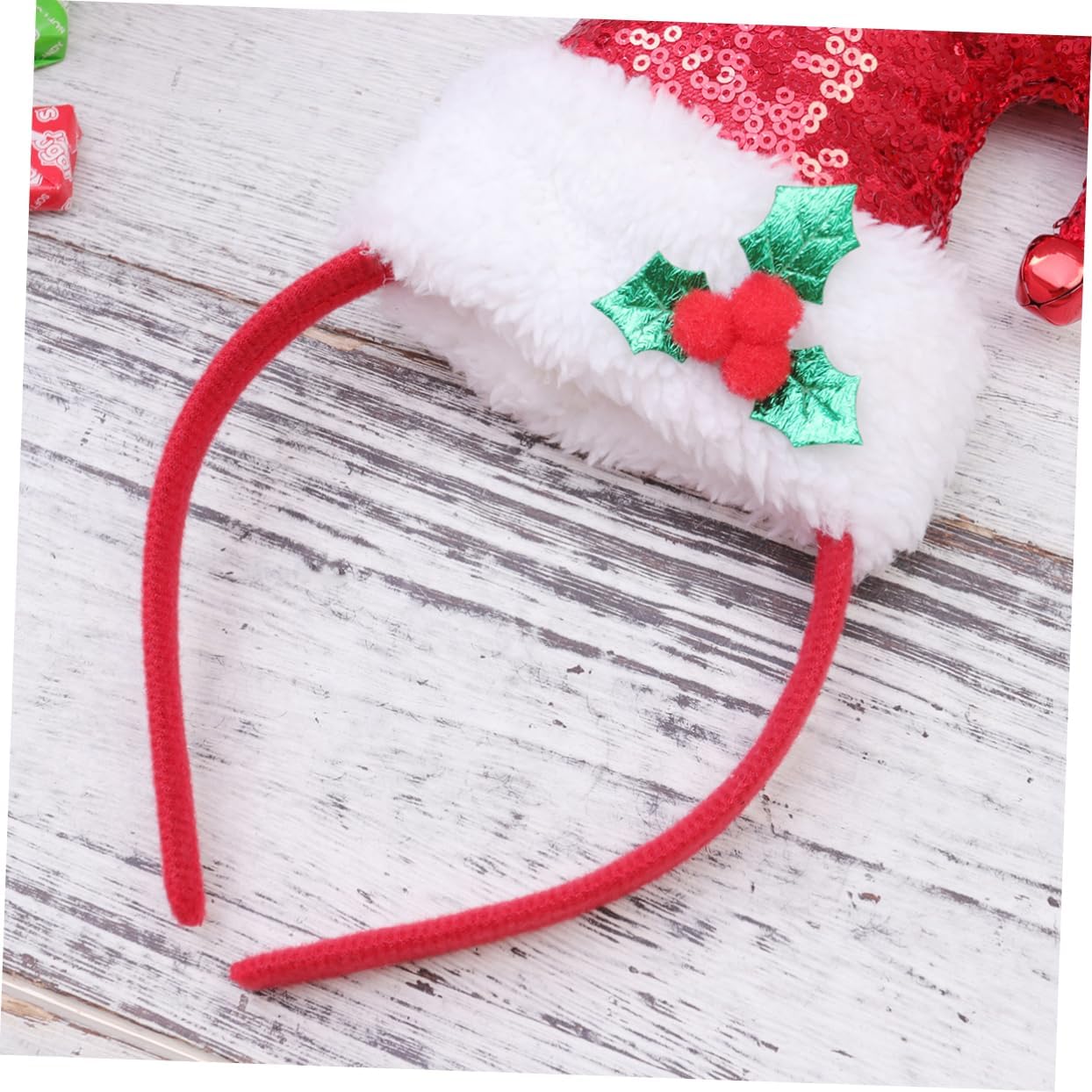 ABOOFAN 3 Pièces Chapeau Bandeau Sequin Bandeau Chapeaux De Noël Cheveux Cerceau Chapeau De Noël Bandes De Cheveux Bande De Cheveux De Noël Coiffure De Noël Chapeau De Père Noël