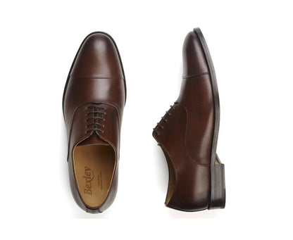 Richelieu homme Cognac Patiné semelle cuir - WINFORD