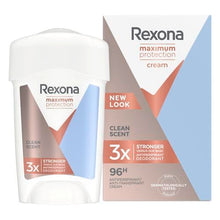 Rexona Clean Scent – Déodorant Stick Anti-Transpirant 96H, 45 ml, Lot de 3 – Protection Longue Durée