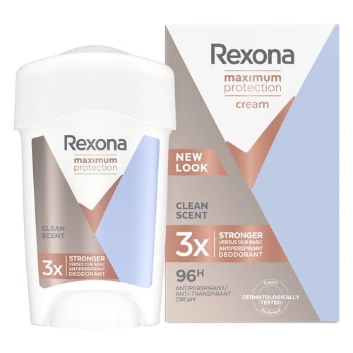 Rexona Clean Scent – Déodorant Stick Anti-Transpirant 96H, 45 ml, Lot de 3 – Protection Longue Durée