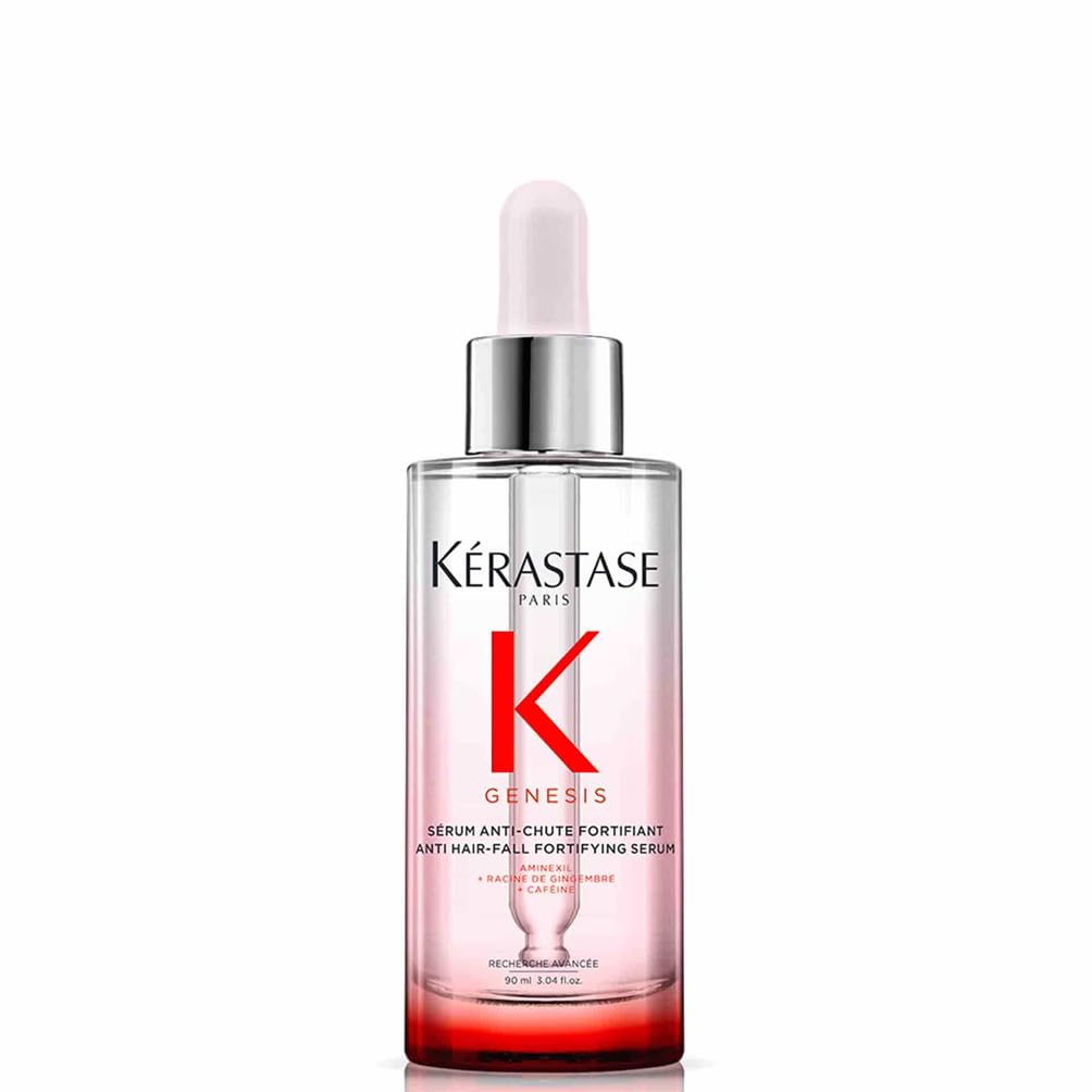 KÉRASTASE Genesis Sérum Fortifiant Anti-Chute – Renforce & Réduit la Casse, Formule Légère Sans Rinçage, Aminexil, Gingembre, Caféine – Cheveux Fins & Fragiles – 90 ml
