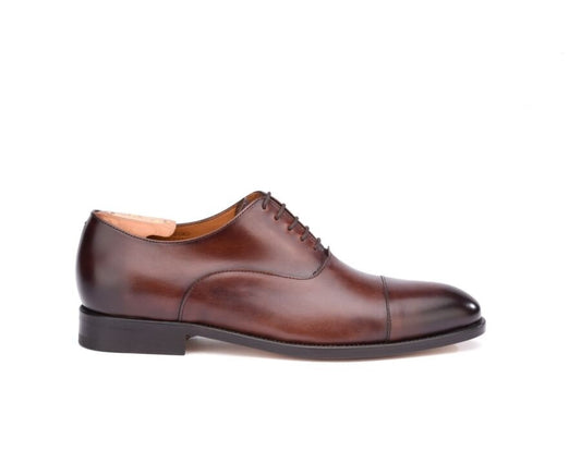 Richelieu homme Chocolat Patiné semelle cuir - WINFORD