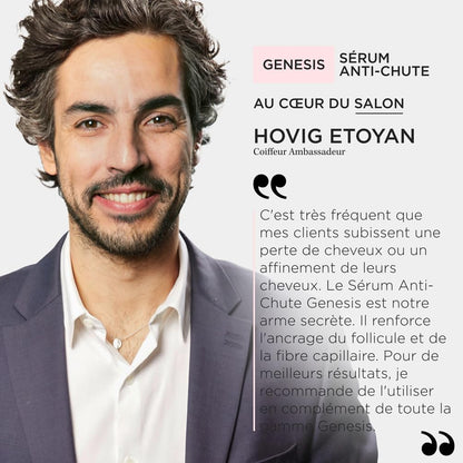 KÉRASTASE Genesis Sérum Fortifiant Anti-Chute – Renforce & Réduit la Casse, Formule Légère Sans Rinçage, Aminexil, Gingembre, Caféine – Cheveux Fins & Fragiles – 90 ml