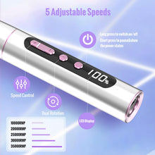 Denabuty DN-2402 – Ponceuse à Ongles Pro 35 000 RPM, Kit 12-en-1 Rechargeable avec Écran LED