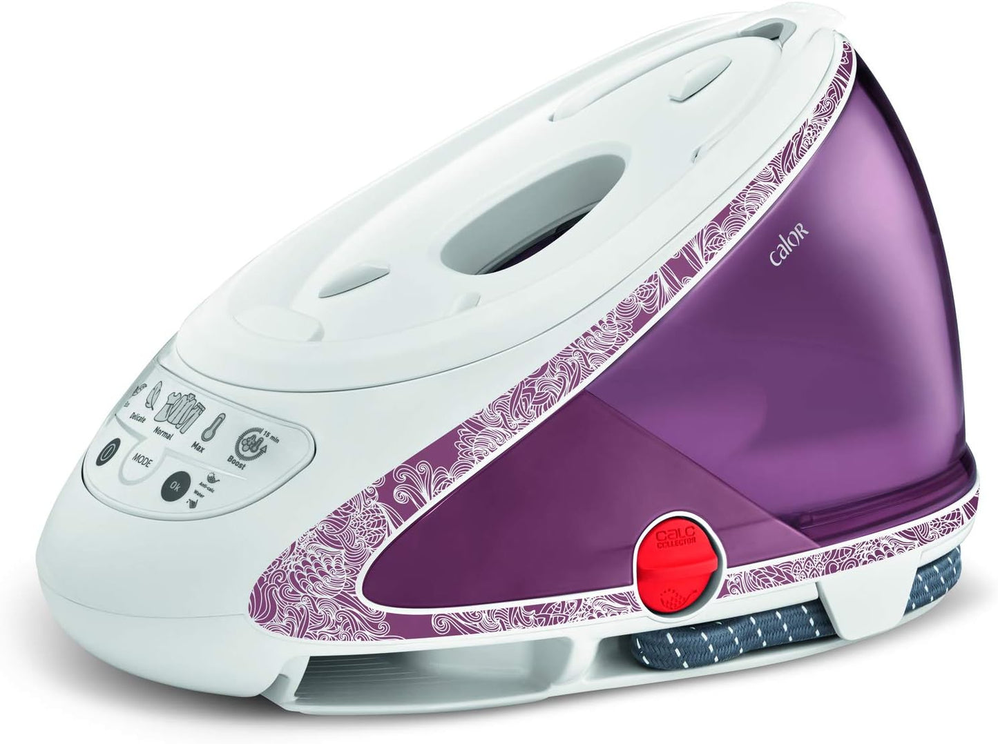 Calor Pro Express Ultimate GV9560C0 – Centrale Vapeur Haute Pression 7,3 bars, Fonction Pressing 490 g/min, Collecteur de Calcaire, Fabriquée en France, Violet