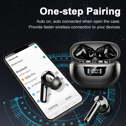 Écouteurs Bluetooth 5.4 Sans Fil – HiFi Stéréo, Basses Profondes, 48 h d’Appels, Réduction de Bruit 4 ENC, Micro, Ajustement Confortable, Étanchéité IP7