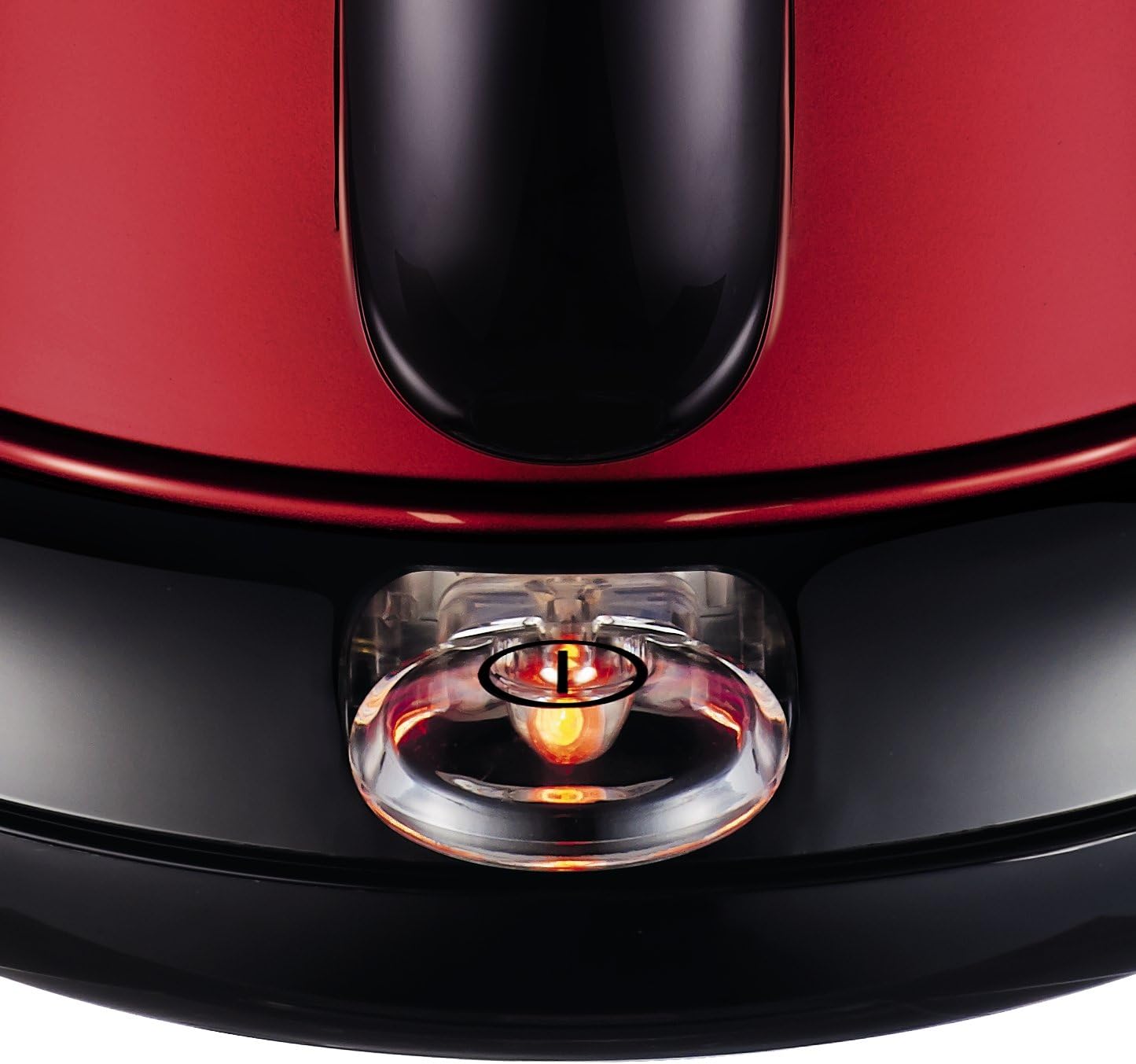 Moulinex Subito, Bouilloire sans fil, Capacité 1,7 L, Inox, Résistance cachée, Niveau d’eau visible, Facile d'utilisation, Rouge, BY540510