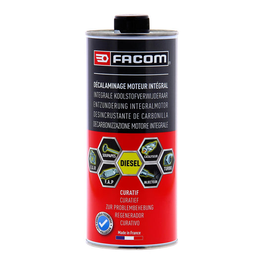 FACOM 006025 Décapant Moteur Diesel Intégral CURATIF – Nettoyant Puissant pour Moteurs, 1 L