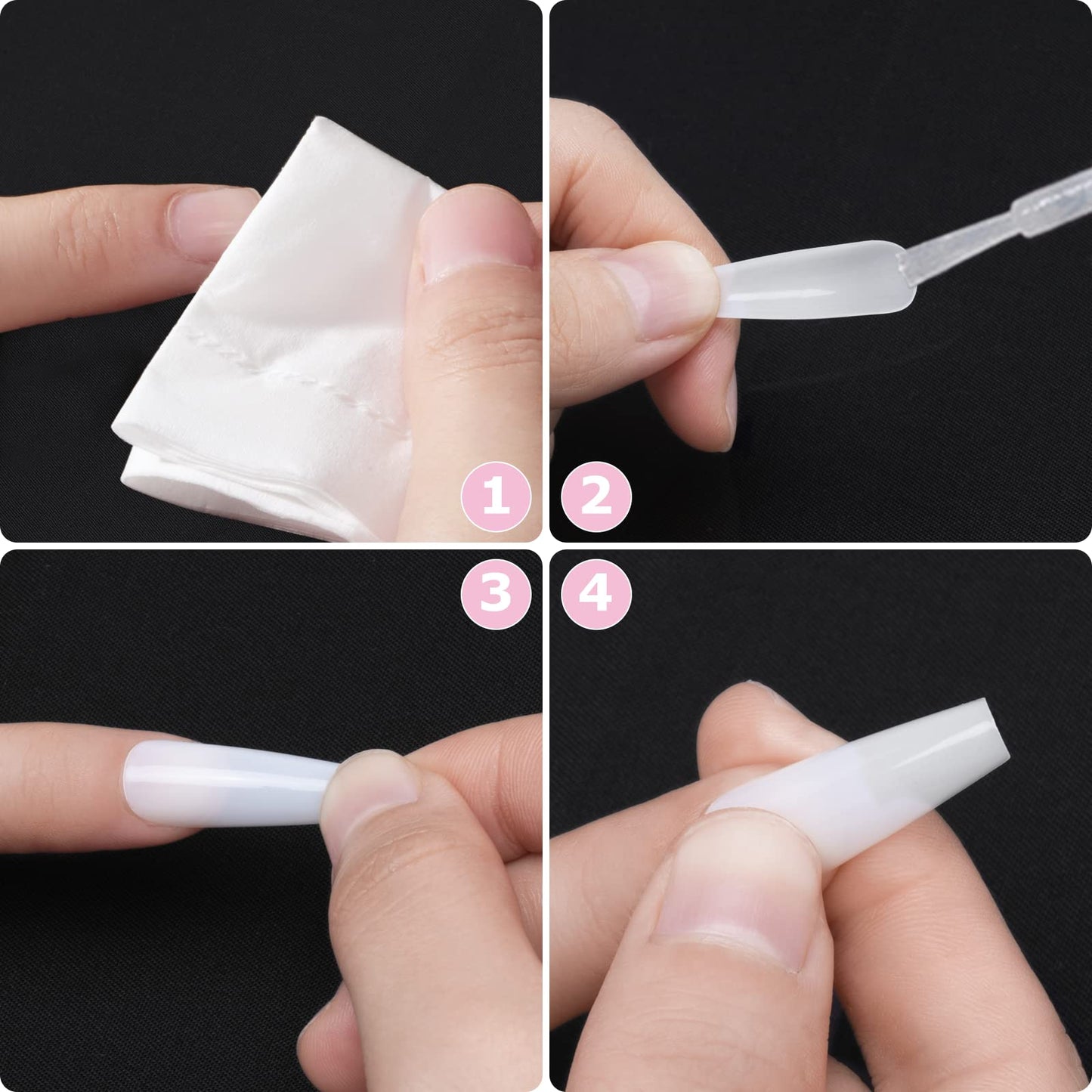 Carehabi – 500 Capsules Ongles Acryliques Blanches 10 Tailles + Boîte de Rangement | Pour Studios Manucure & Nail Art DIY