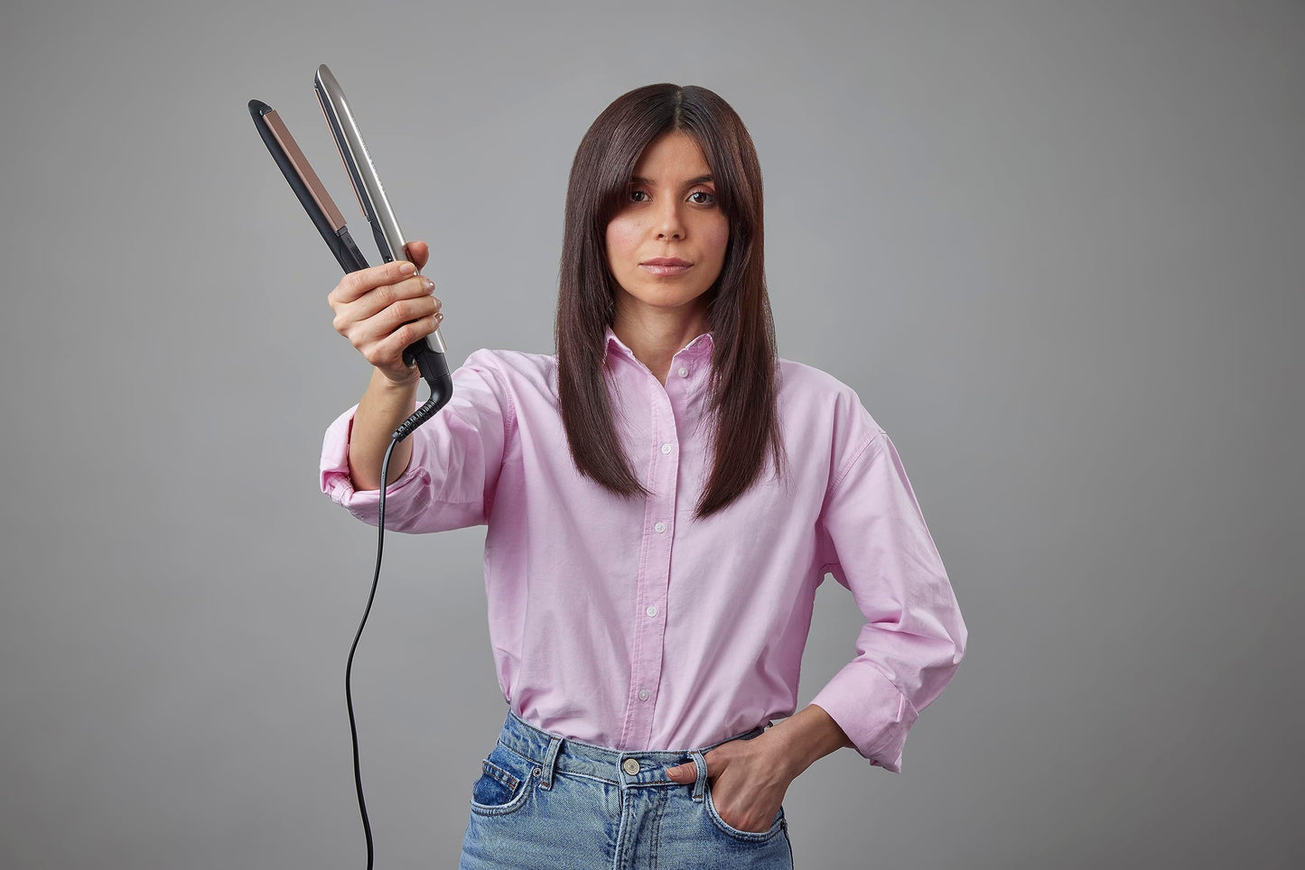 Remington S8540 – Lisseur Cheveux Kératine & Huile d’Amande, Céramique, Écran LCD, 10 Températures, Voltage Universel