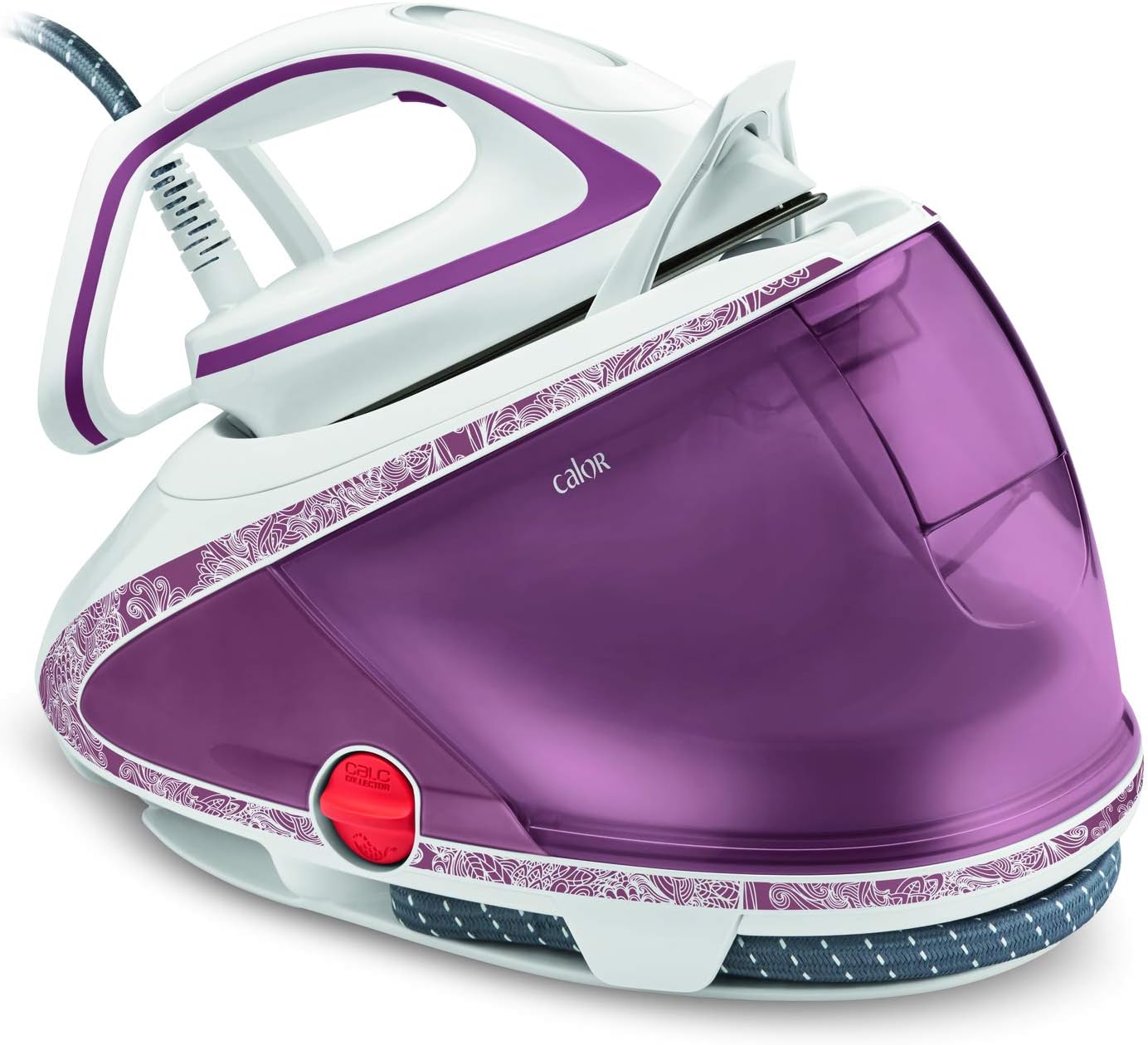 Calor Pro Express Ultimate GV9560C0 – Centrale Vapeur Haute Pression 7,3 bars, Fonction Pressing 490 g/min, Collecteur de Calcaire, Fabriquée en France, Violet
