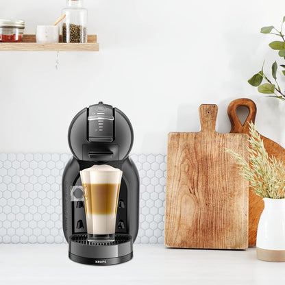 Krups Nescafé Dolce Gusto Mini Me – Cafetière à Capsules 15 Bars, 0,8 L, Boissons Chaudes et Froides, Play&Select, Thermoblock, 35 Types de Café, Noire, KP1238AS
