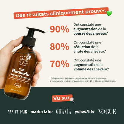 BIONOBLE Huile de Romarin pour Cheveux Bio 50 ml