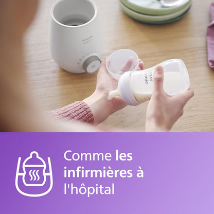 Philips Avent Premium - Chauffe-biberon rapide, avec contrôle intelligent de la température, technologie de bain-marie, arrêt automatique, modèle SCF358/00