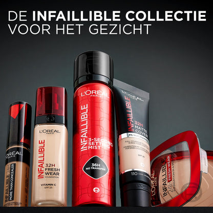 L’Oréal Paris Infaillible Spray Fixateur de Maquillage – Fini Sans Transfert en 3 sec, 75 ml