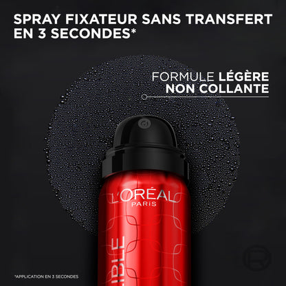 L’Oréal Paris Infaillible Spray Fixateur de Maquillage – Fini Sans Transfert en 3 sec, 75 ml