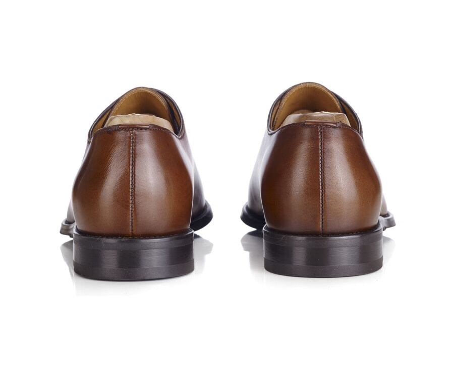Richelieu homme Cognac Patiné - STANFORD GOMME
