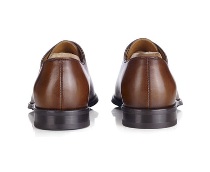 Richelieu homme Cognac Patiné - STANFORD GOMME