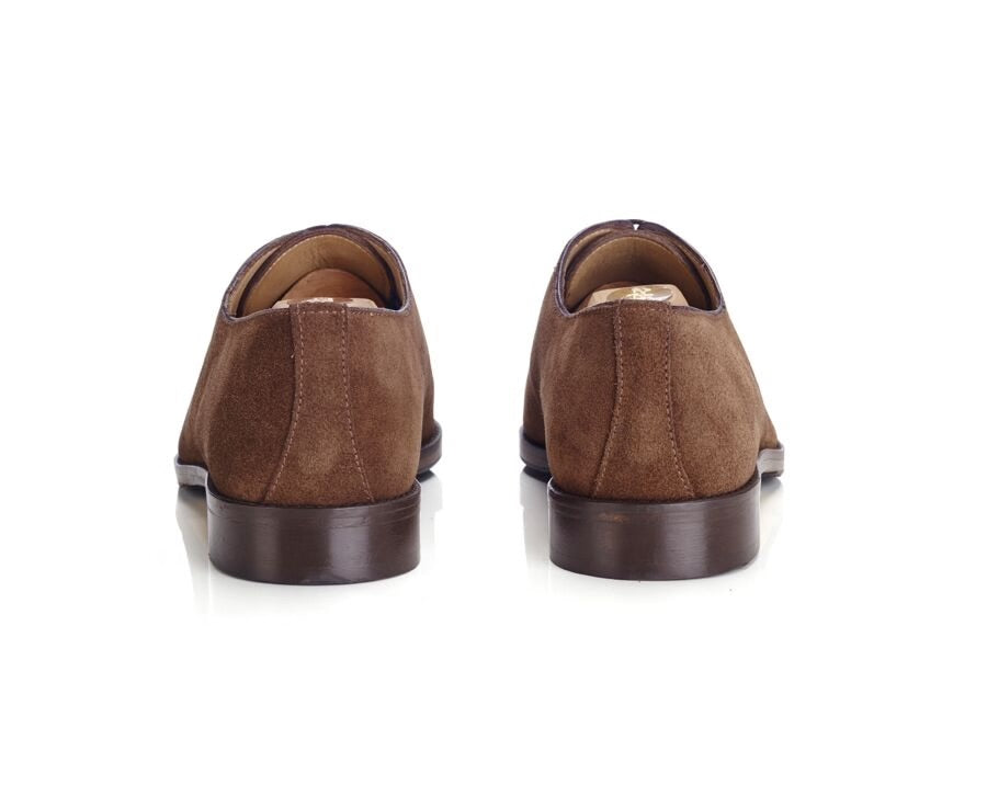 Richelieu homme - Velours Havane - STANFORD GOMME