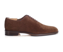 Richelieu homme - Velours Havane - STANFORD GOMME