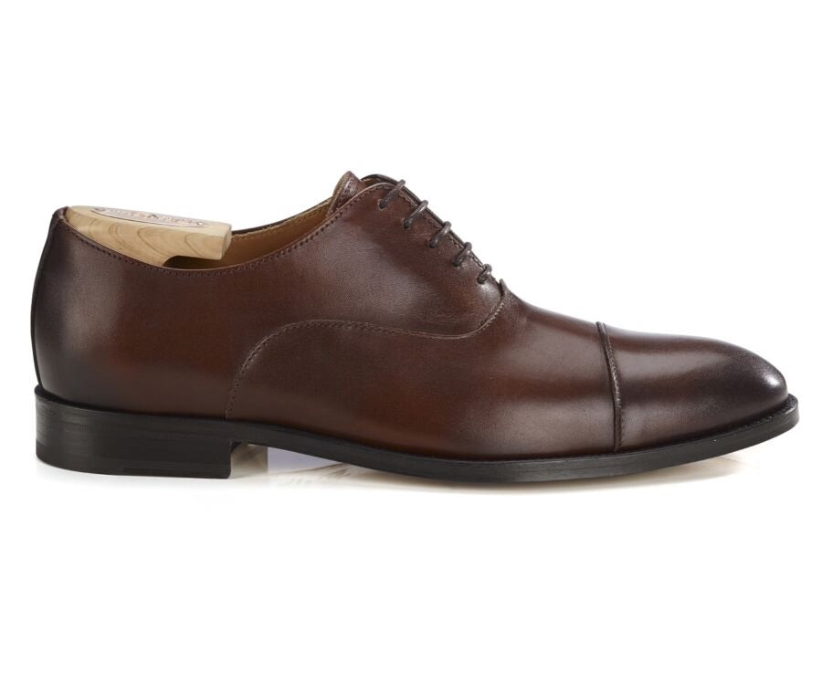 Richelieu homme Cognac Patiné semelle cuir - WINFORD