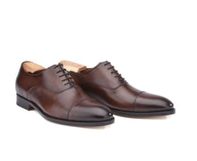 Richelieu homme Chocolat Patiné semelle cuir - WINFORD
